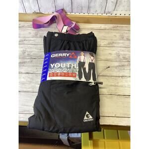 Gerry Youth Black Snow Pants Size L 14/16 Winter Ski Snowboarding NWT